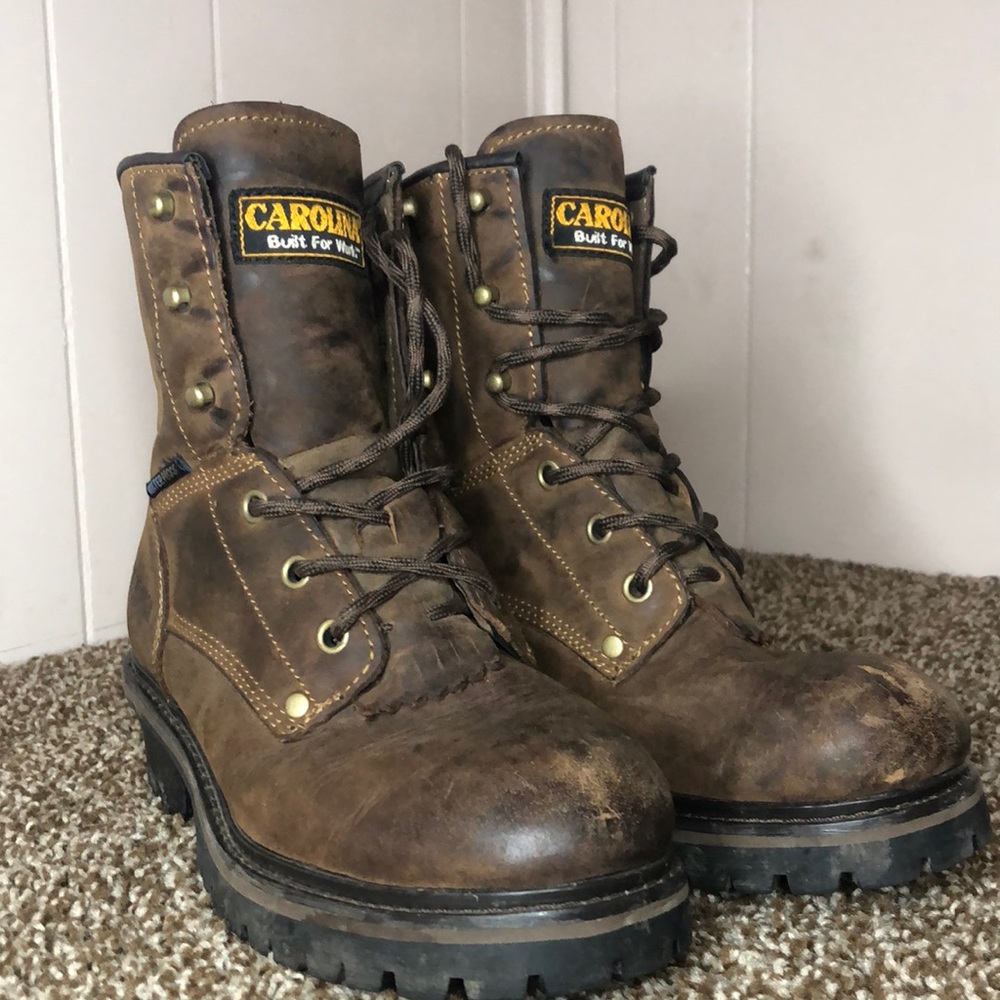 Mens 5.5 leather Carolina boots